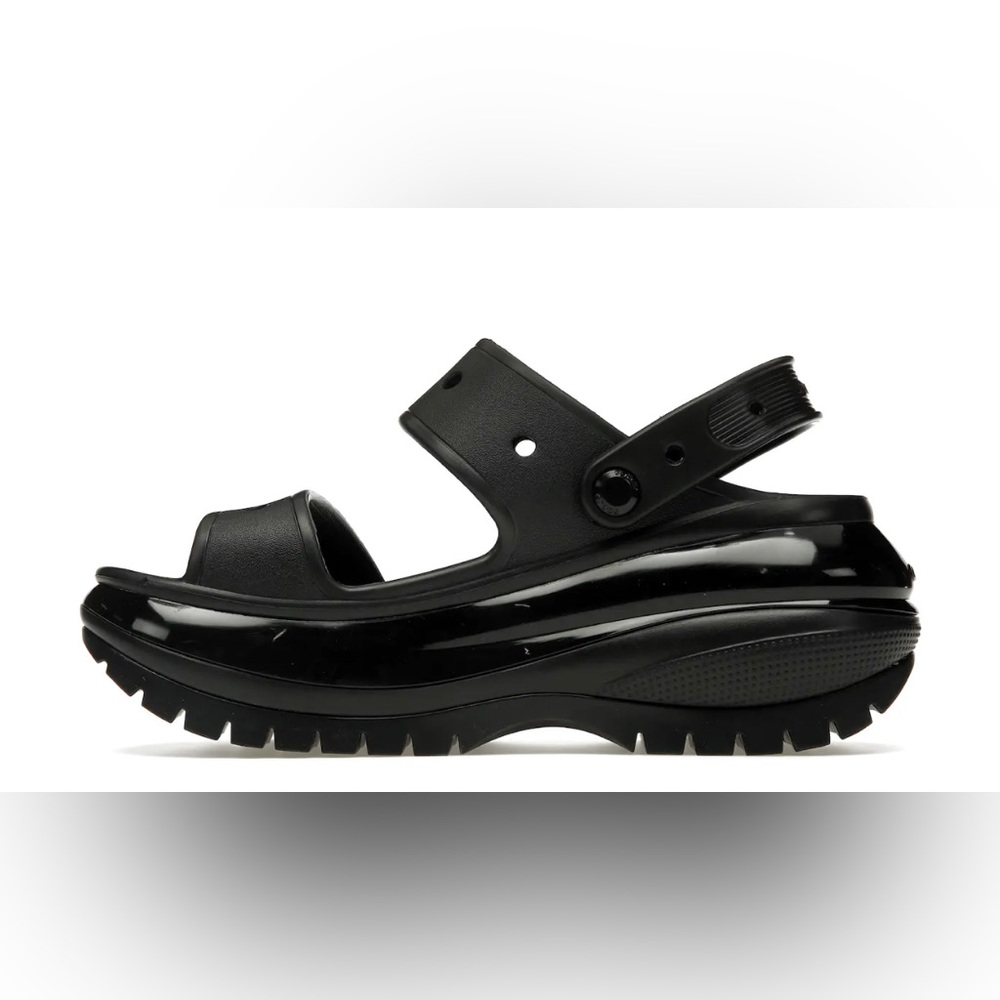 NWT Trendy summer crocs mega crush sandal black
